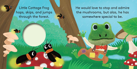 Board Book - Little Cottage Frog Finger Puppet