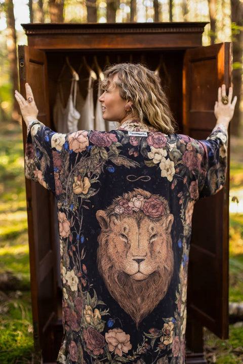 Lionheart Opera Duster - Narnia Inspired Print & Botanicals