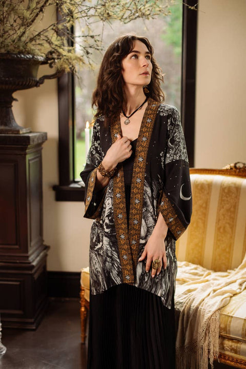 Matineé (Mid-Length) Duster - The Guardians with Angels & Moon