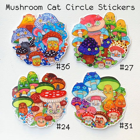 Sticker - Mushroom Cat #31