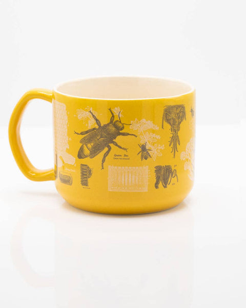 Mug (Ceramic) - Yellow Honeybee 15oz