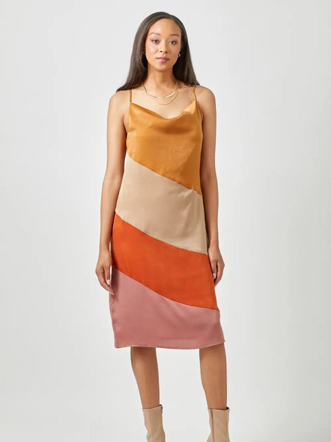 Dress - Color Blocked Slip