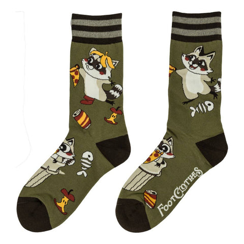 Crew Socks - Trash Panda Pizza Party