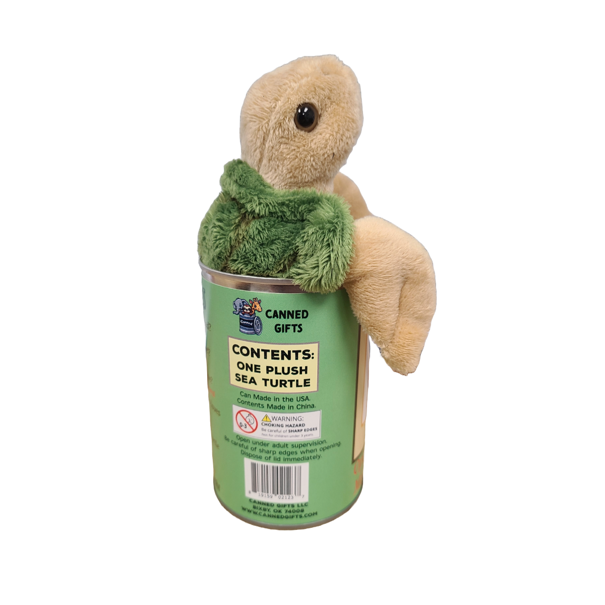 Stuffed Animal - Charlie the Canned Sea Turtle