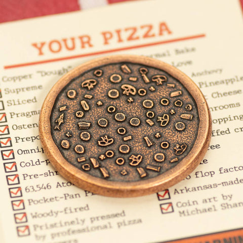 Coin - Supreme Pizza With Tiny Pizza Box