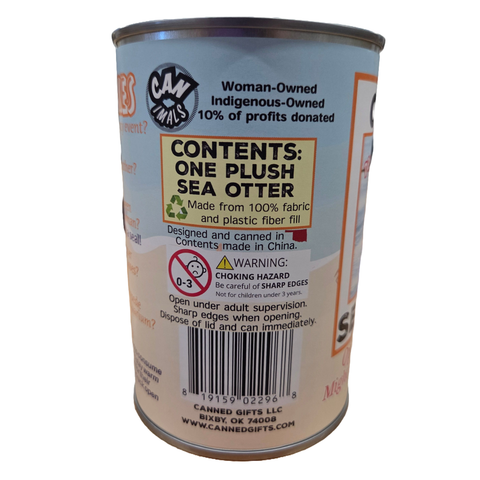 Stuffed Animal - Dave the Canned Sea Otter