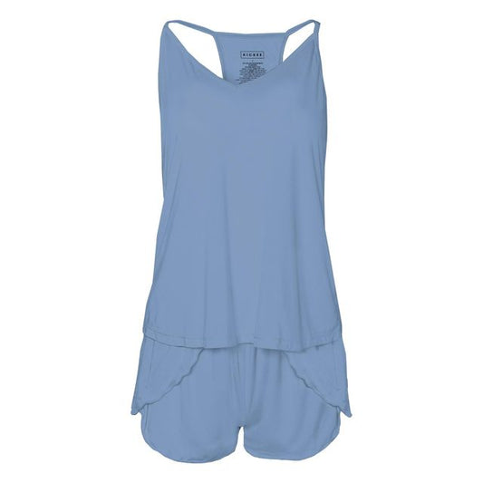 Women's Swing Tank & Tulip Shorts Set - Dream Blue