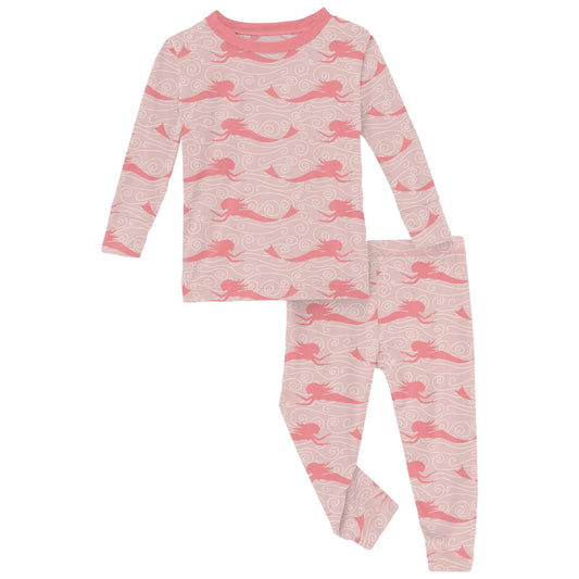 2 Piece Pajama Set (Long Sleeve) - Baby Rose Mermaid