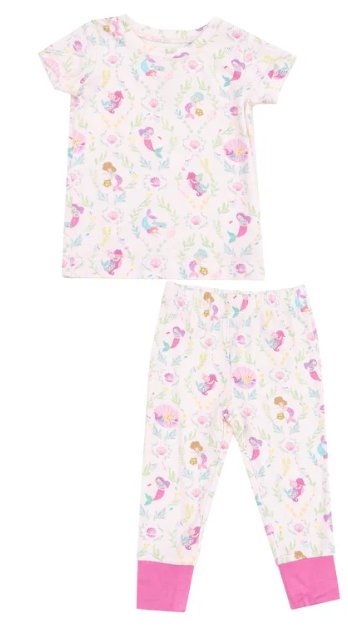 2 Piece Pajamas (Short Sleeves) - Mermaids