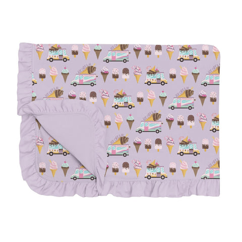 Toddler Blanket with Ruffles - Thistle Ice Cream Truck