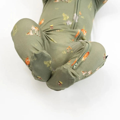 Footie (Zipper) - Forest Friends