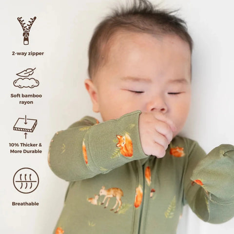 Footie (Zipper) - Forest Friends