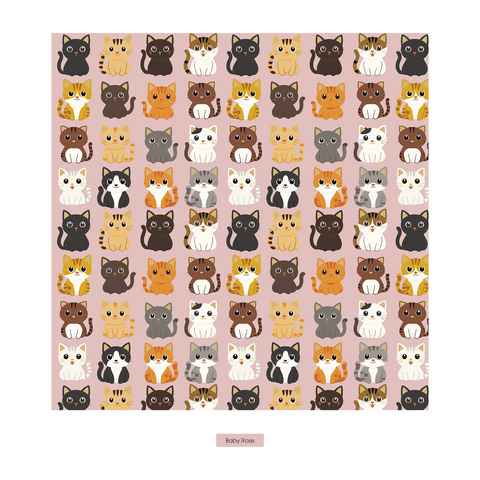 Toddler Blanket - Baby Rose Cats