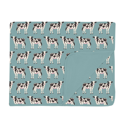 Toddler Blanket - Jade Cows