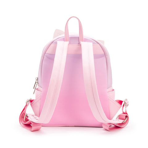 Image shows a back view of the backpack