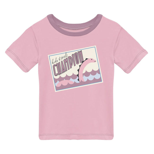 Last One - Size 3T: Easy Fit Crew Neck Graphic Tee - Cake Pop Hide & Seek Champion