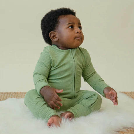 Coverall (Zipper) - Ribbed Clover