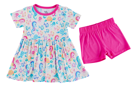 Last One - Size 3T: Peplum Set - Coral