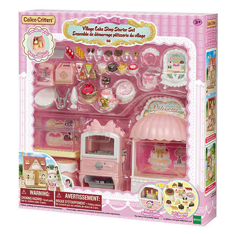 Calico Critters Village Cake Shop Starter Set packaging on a white background