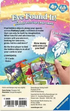 Image shows the back of the game box. It has a brief how to play description and examples of the cards.