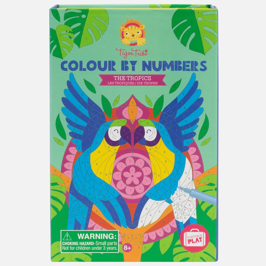 Coloring Set - Color by Number: The Tropics