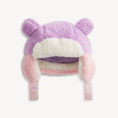 Color Block Sherpa Hat - Pink