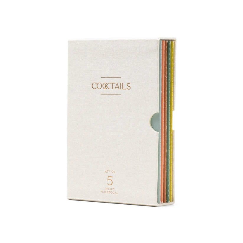 Journal (Softcover) - Cocktail Recipe Notebook Set Of 5