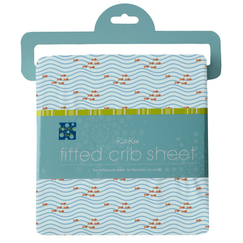 Grow-with-Me Crib to Twin Fitted Sheet - Fresh Air Little Fishy