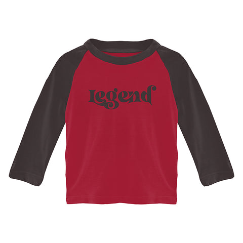 Raglan Graphic Tee - Crimson Legend