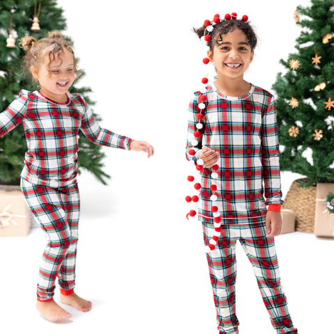 2 Piece Pajamas (Long Sleeve) - Holiday Plaid