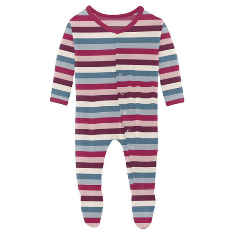 Footie (Snaps/2-Way Zipper) - Jingle Bell Stripe