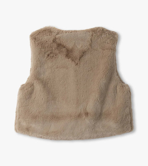 Vest - Cropped Faux Fur