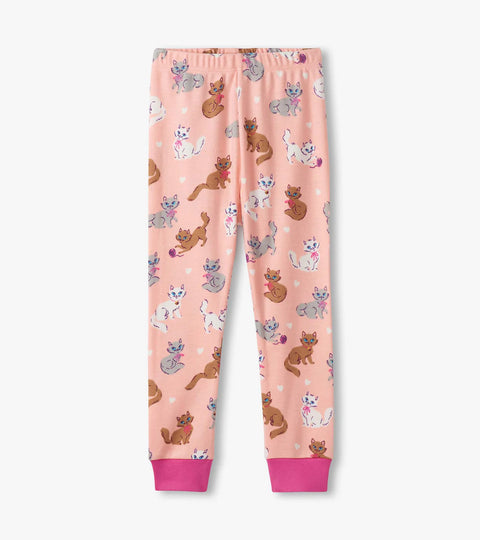 2 Piece Pajamas (Long Sleeve) - Little Kitties