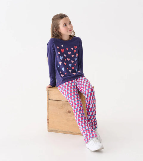 Tee (Long Sleeve) - Falling Hearts