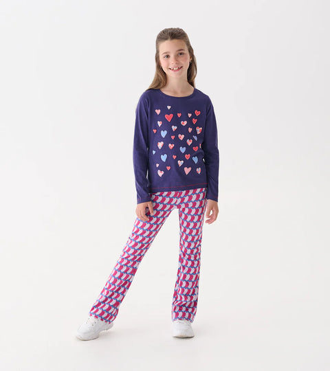 Tee (Long Sleeve) - Falling Hearts