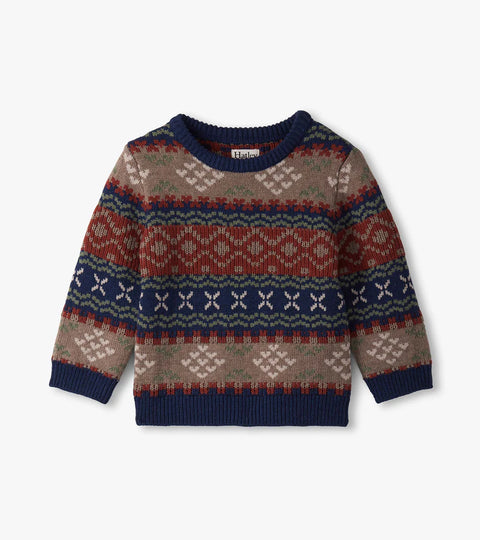 Sweater - Vintage Fair Isle Crew Neck