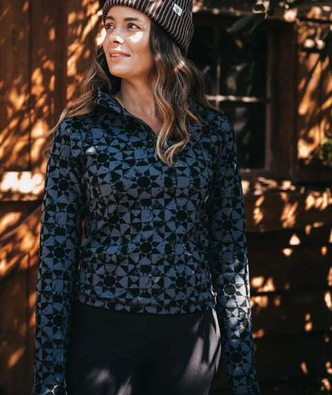 Quarter Zip Fleece - Cranford Black