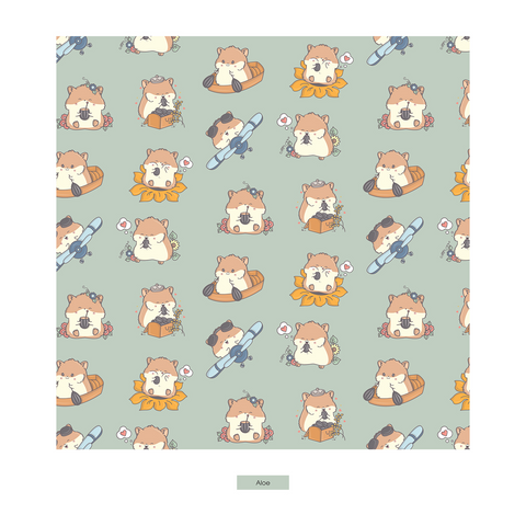 Convertible Coverall (2 Way Zipper) - Aloe Hamster Antics