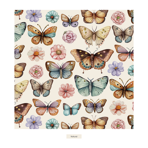 Convertible Coverall (2 Way Zipper) - Botanical Butterflies