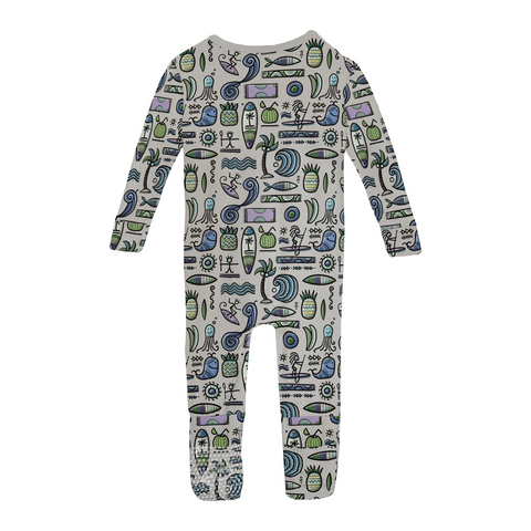 Convertible Coverall (2 Way Zipper) - Dove Surf