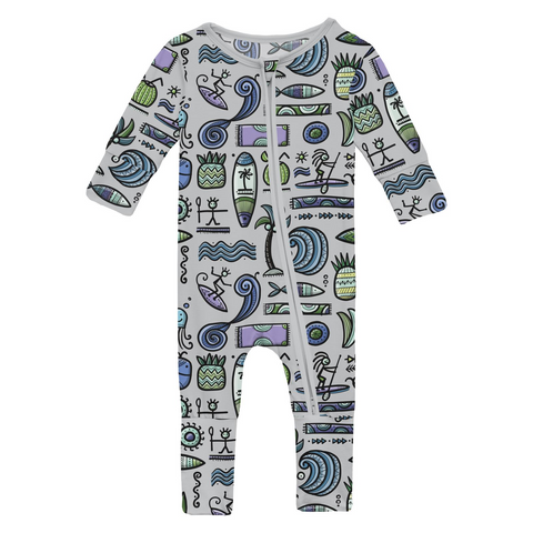 Convertible Coverall (2 Way Zipper) - Dove Surf