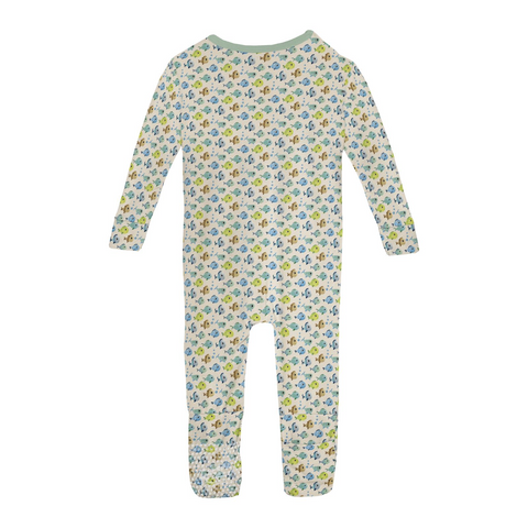 Convertible Coverall (2 Way Zipper) - Natural Fishies