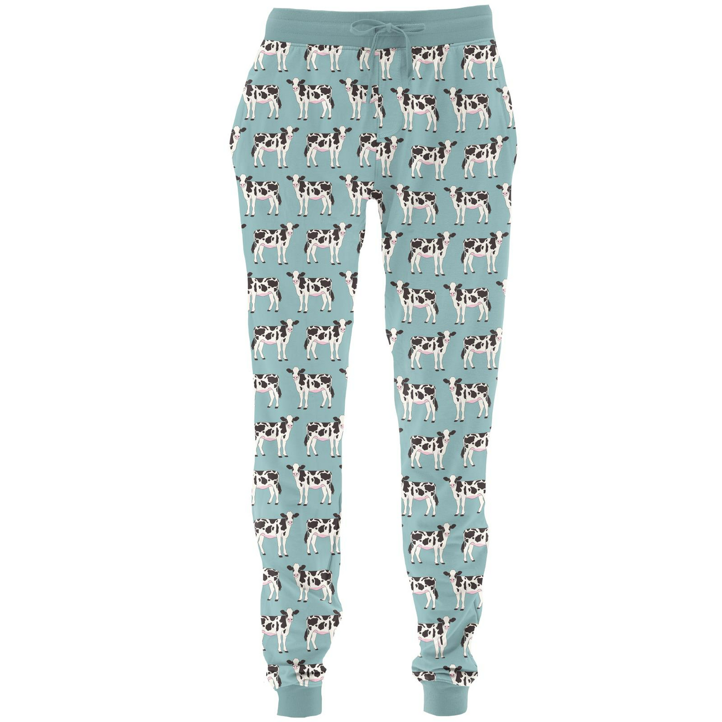 Men's Fleece Joggers - Jade Cows