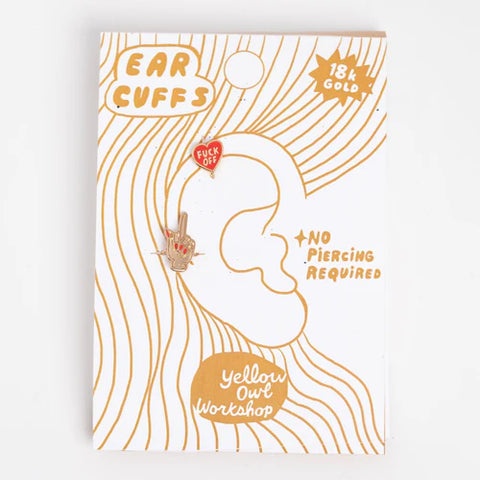 Ear Cuff Set - Fuck Off + Middle Finger