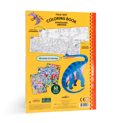 Image shows the back cover for the coloring book