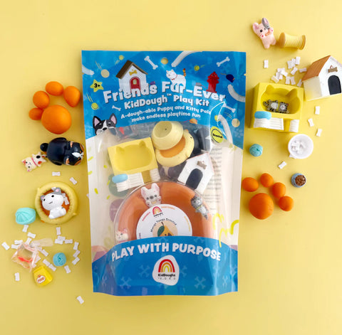 KidDough Play Kit - Friends Fur-ever (Mango)