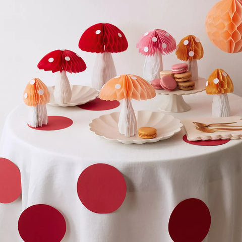 Decoration - Honeycomb Mushrooms (10pc)