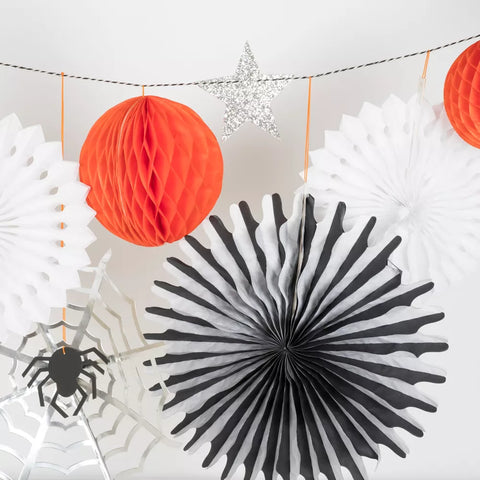 Garland - Honeycomb Halloween Shapes