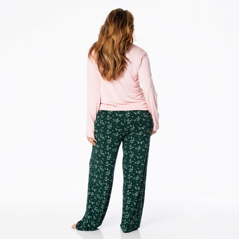 Women's Loosey Goosey Pajama Set - Pine Mistletoe