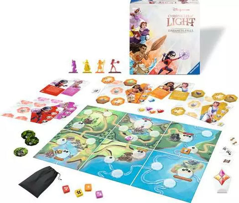 Image shows the board game laid out in front of the box.